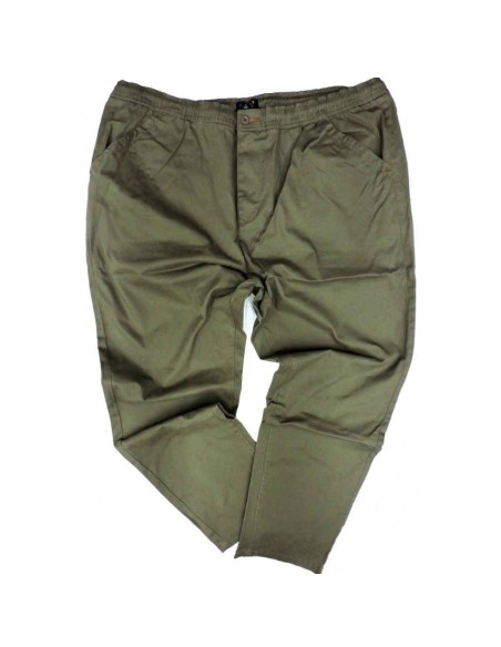 DA 3XL A 8XL PANTALONE UOMO INVERNALE CON COULISSE TAGLIE COMODE MAXFORT COL VERDE