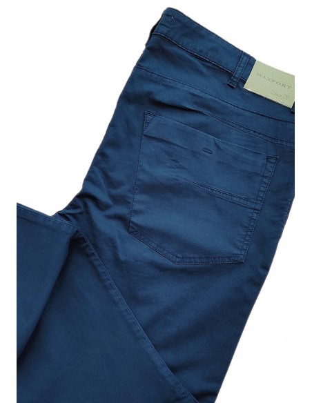 DA 58 ALLA 70 PANTALONI UOMO BASIC 5 TASCHE TAGLIE COMODE MAXFORT COL. BLU