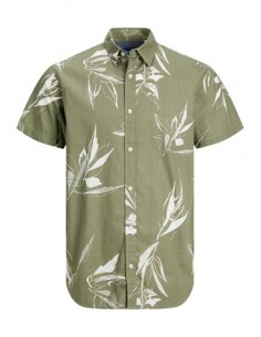 DALLA 3XL A 8XL CAMICIA UOMO MANICA CORTA CON STAMPA