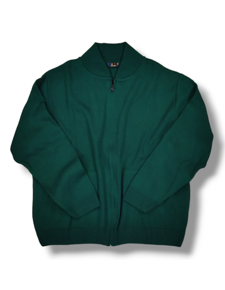 Cardigan Zip Intera Dalla 5XL alla 7XL