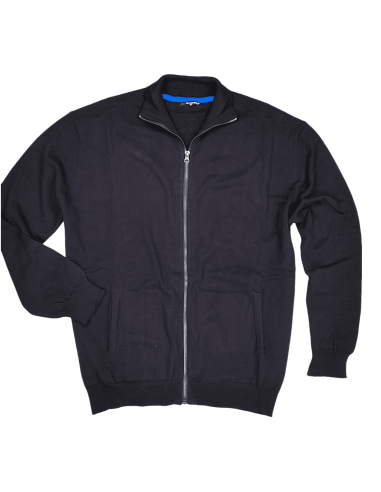 Cardigan Zip Intera 100% Cot. Dalla 3XL alla 7XL