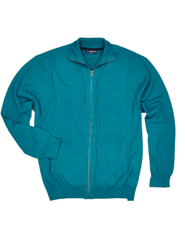 Cardigan Zip Intera 100% Cot. Ultima Taglia 5XL