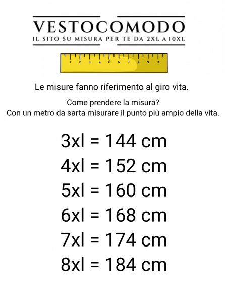 Camicia Stretch | Nero | Dalla 3XL alla 8XL