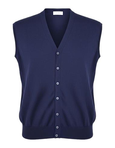 Gilet Lana Merinos Con Bottoni Dalla 3XL alla 7XL