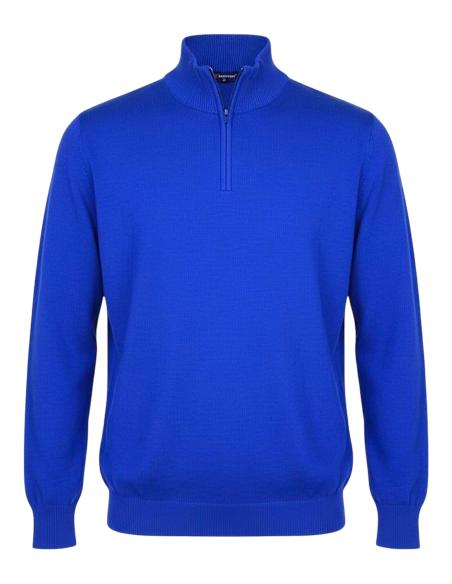 Cardigan Lana Mezza Zip Dalla 3XL alla 8XL