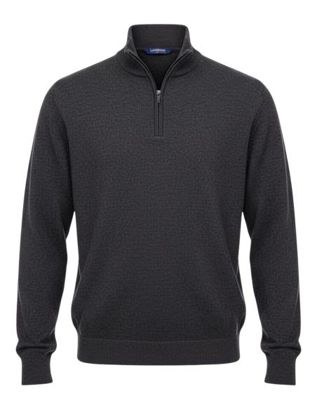 Cardigan Lana Mezza Zip Dalla 3XL alla 8XL