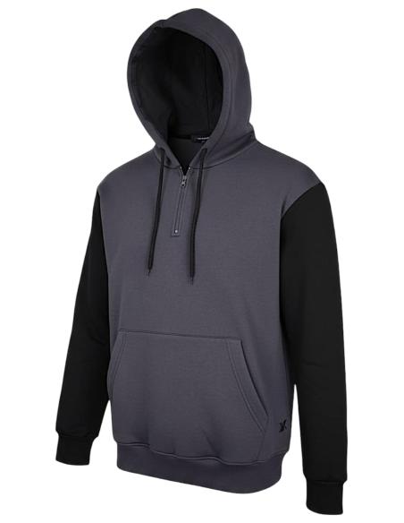 Felpa Mezza Zip e Cappuccio Dalla 3XL alla 10XL