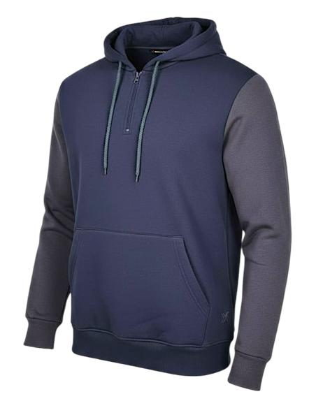 Felpa Mezza Zip e Cappuccio Dalla 3XL alla 10XL
