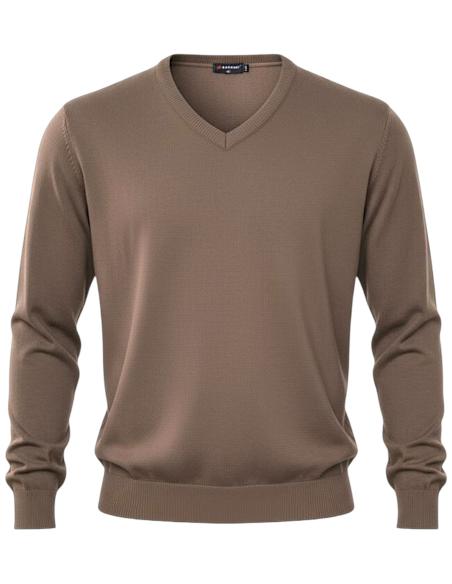 Pullover Scollo a V Lana Da 3XL a 8XL