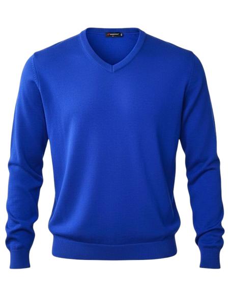 Pullover Scollo a V Lana Da 3XL a 8XL