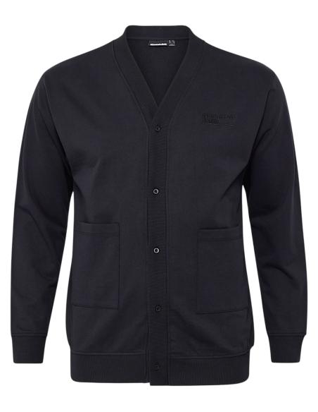 Cardigan con Bottoni Da 3XL a 8XL