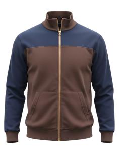 Felpa Bicolore Zip Intera Dalla 3XL alla 7XL