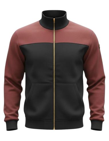 Felpa Bicolore Zip Intera Dalla 3XL alla 7XL