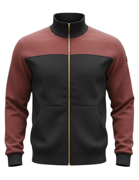 Felpa Bicolore Zip Intera Dalla 3XL alla 7XL