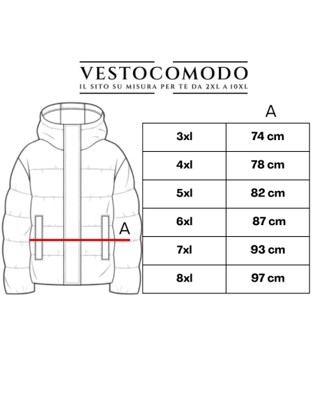 Cappotto Tecnico Soprabito Dalla 3XL alla 5XL