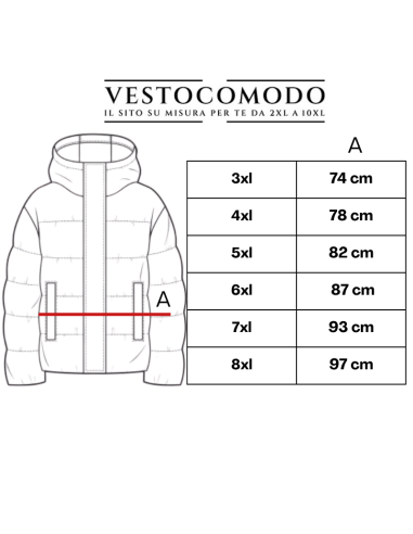 Giacca College Dalla 3XL alla 8XL