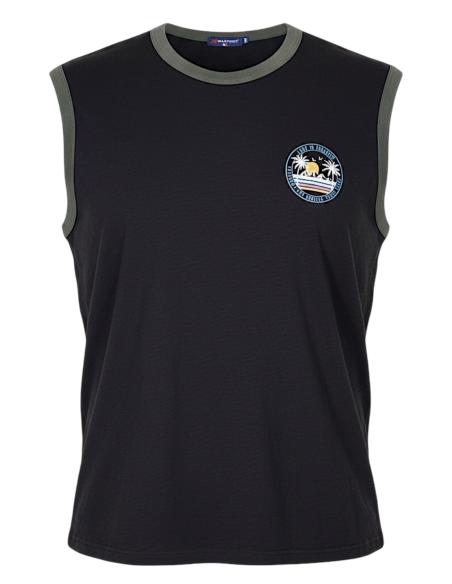 Maglia Smanicata Puro Cotone Da 3XL a 8XL
