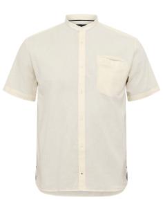 Camicia Lino e Cotone Collo Coreano Da 3XL a 8XL