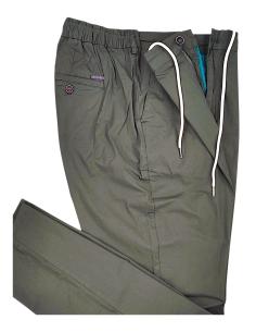 Pantalone Puro Cotone con Elastico in Vita Da 3XL a 10XL