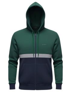 Felpa con Zip Intera e Cappuccio Dalla 3XL alla 10XL