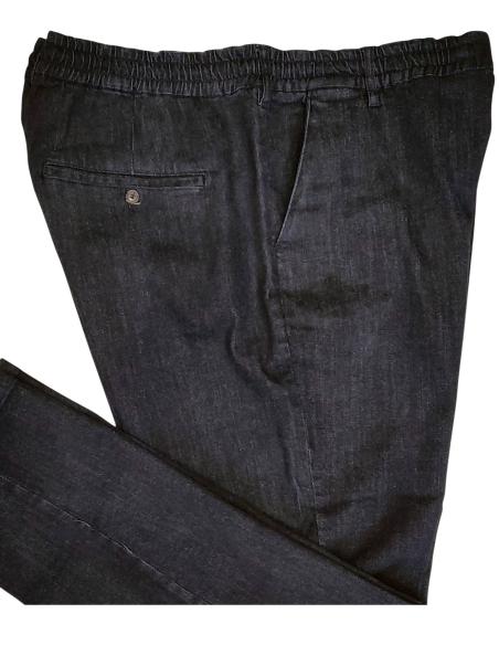 Jeans Con Elastico in Vita Da 3XL a 10XL