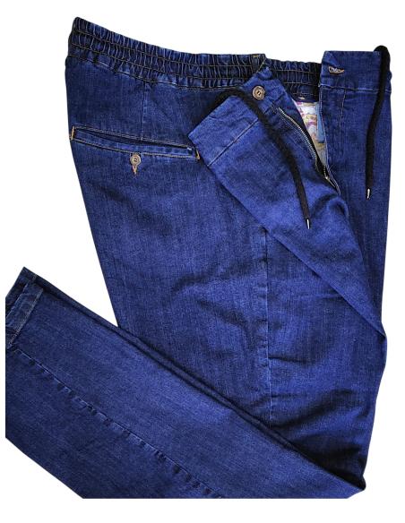 Jeans Con Elastico in Vita Da 3XL a 10XL