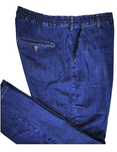 Jeans Con Elastico in Vita Da 3XL a 10XL