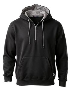 Felpa Mezza Zip e Cappuccio Dalla 3XL alla 8XL