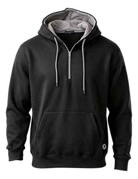 Felpa Mezza Zip e Cappuccio Dalla 3XL alla 8XL