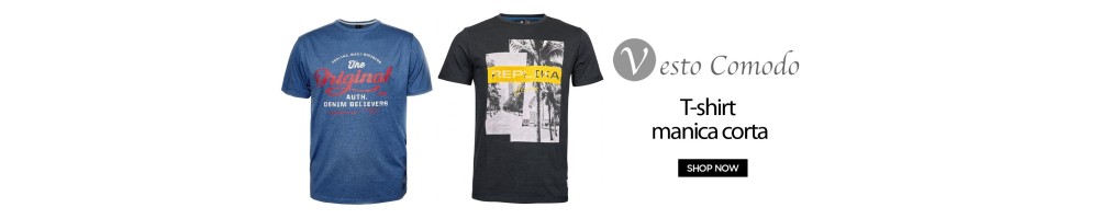 T-Shirt Uomo Taglie Forti: Dalla 3XL alla 10XL | Taglie Forti Online